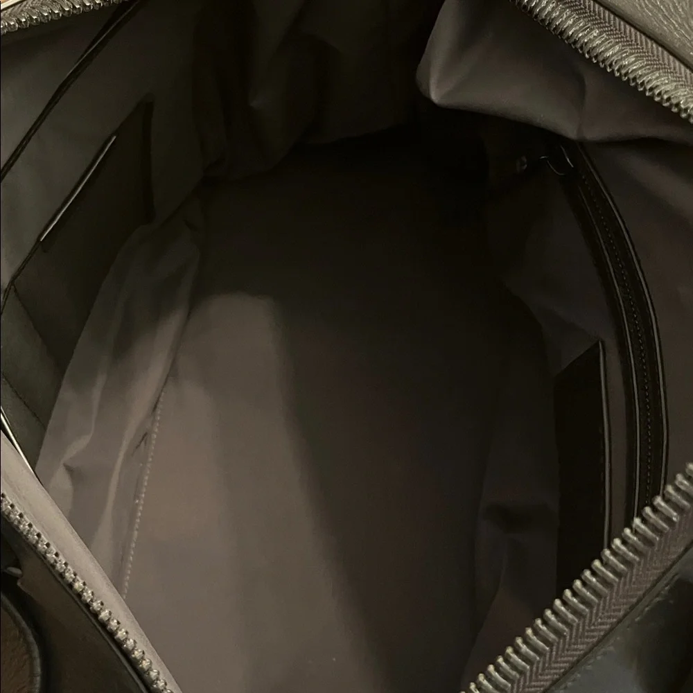 Black TROUBADOUR‎ Leather Duffle